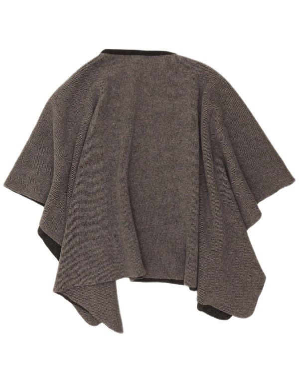 Damski sweter poncho VINTAGE w jednym rozmiarze, szary