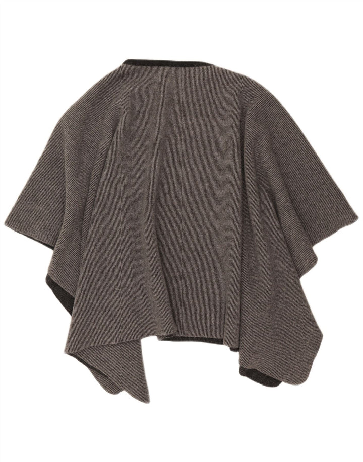 Damski sweter poncho VINTAGE w jednym rozmiarze, szary