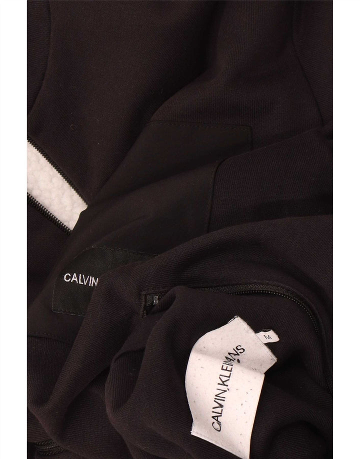 Męska kurtka Sherpa Calvin Klein Jeans UK 38, średnia czarna bawełna
