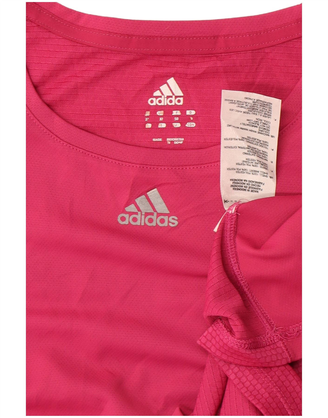 Damska koszulka Adidas Top UK 18 XL Różowy poliester