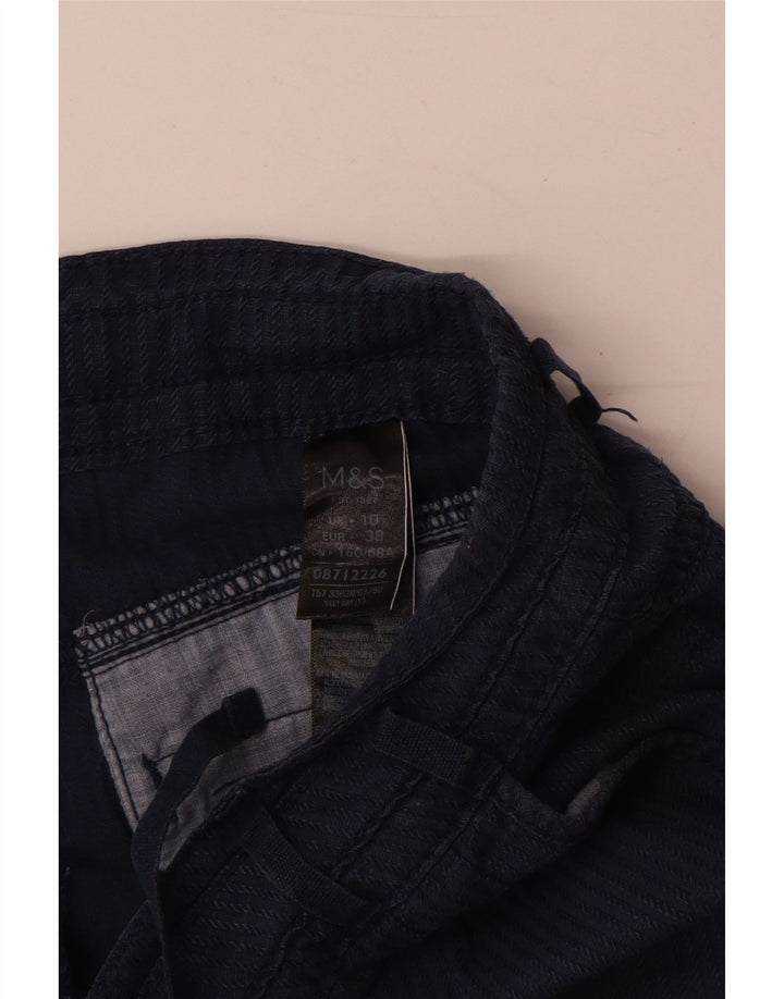 Marks & Spencer Damskie spodenki cargo UK 10 Small W32 Granatowe, bawełniane