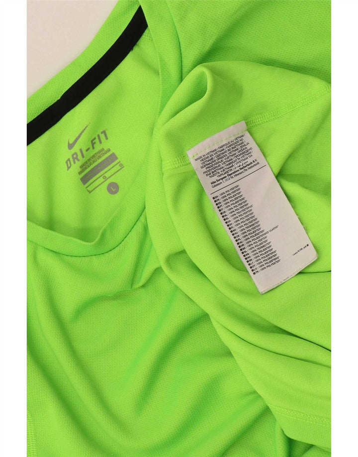 Męski T-shirt Nike Dri Fit, duży, zielony, poliester