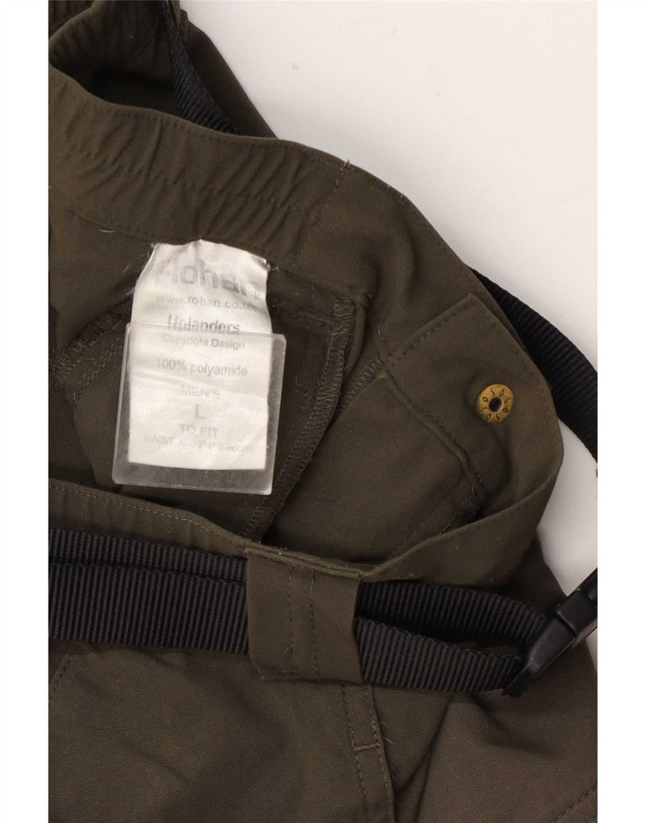Męskie spodnie cargo Rohan Regular, duże W35 L27 Khaki, poliamid
