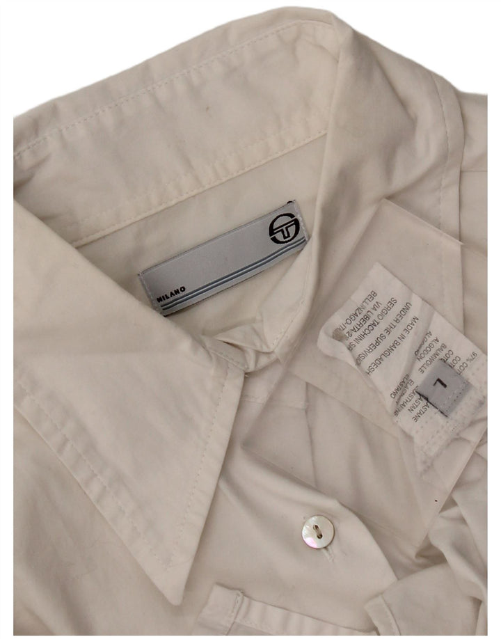 Koszula damska Sergio Tacchini UK 14, duża, biała, bawełniana