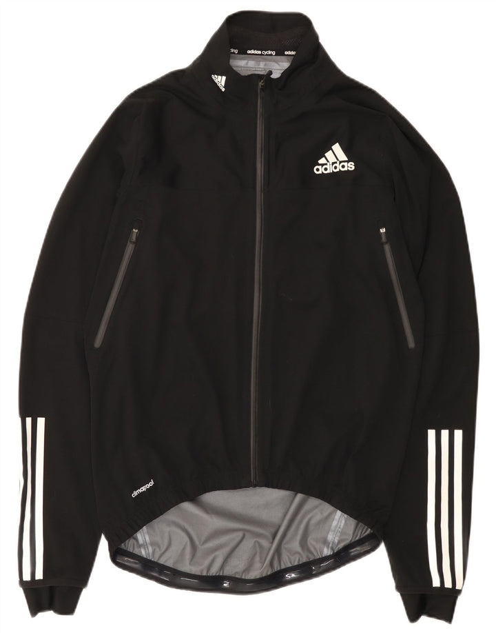 Damska kurtka przeciwdeszczowa Adidas Climacool UK 14, średni czarny poliester