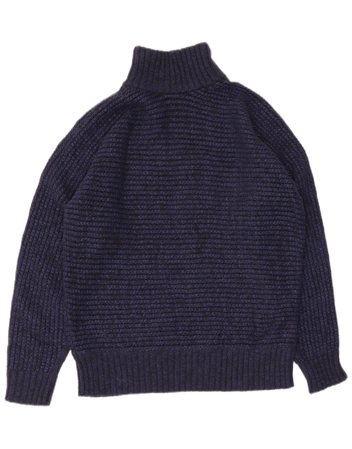 Sweter damski Massimo Dutti z golfem UK 10, mały, granatowy