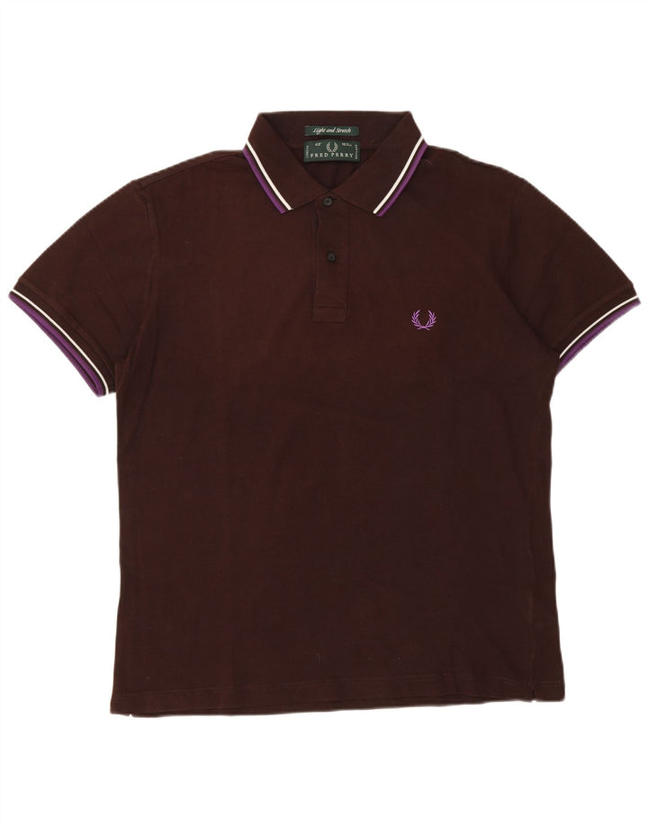 Męska koszulka polo Fred Perry, bawełniana, średnio brązowa