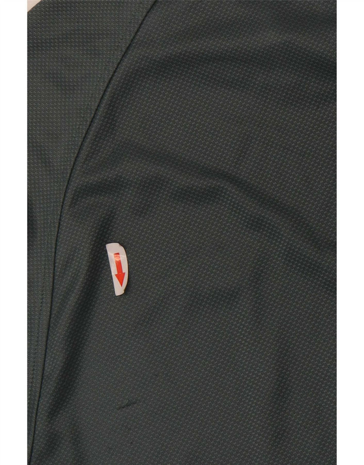 T-shirt męski Nike Top, średni zielony poliester z blokami kolorów
