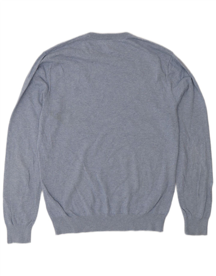 Jack Wills Męski sweter z okrągłym dekoltem, mały, niebieski, bawełniany