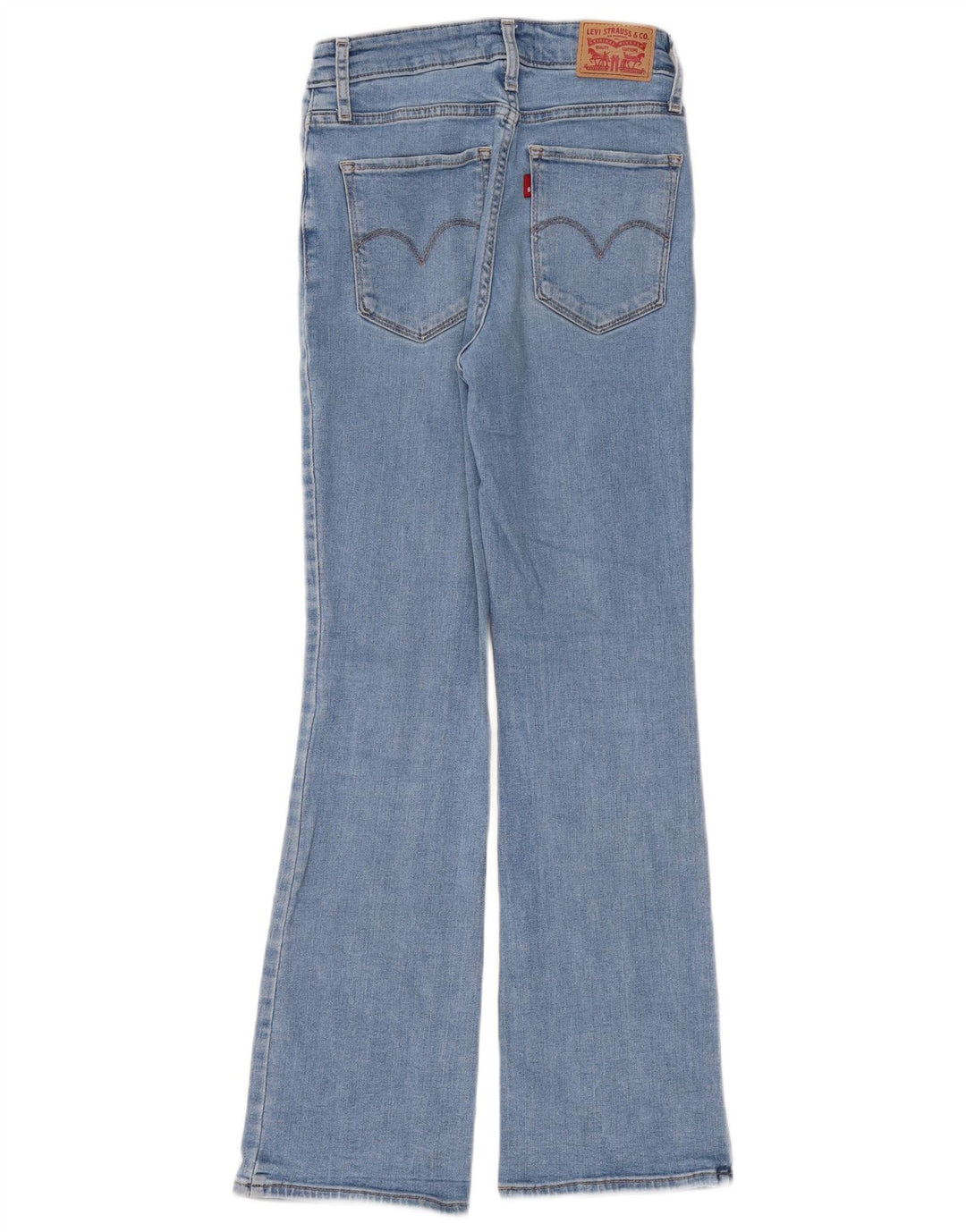 Damskie dżinsy Levi's 725 z wysokim stanem Bootcut W25 L30 Niebieska bawełna
