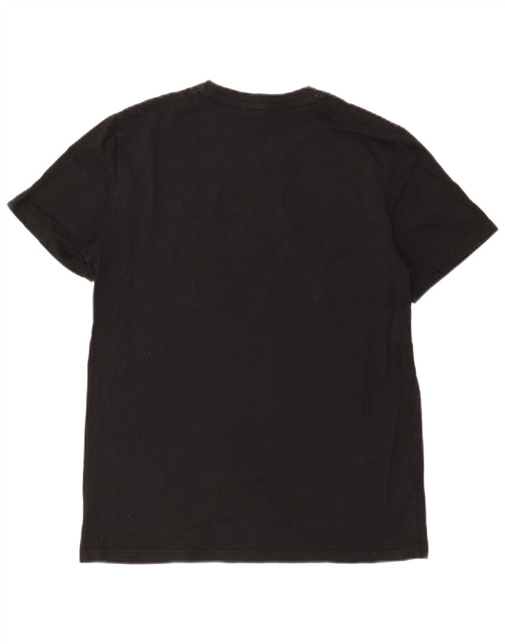 T-shirt męski Fred Perry, średni czarny, bawełniany
