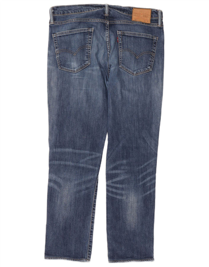 Męskie jeansy Levi's 511 Slim W34 L28 Niebieska bawełna