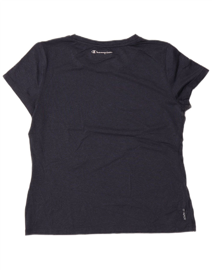 Damska koszulka graficzna CHAMPION Top UK 14 Średni granat