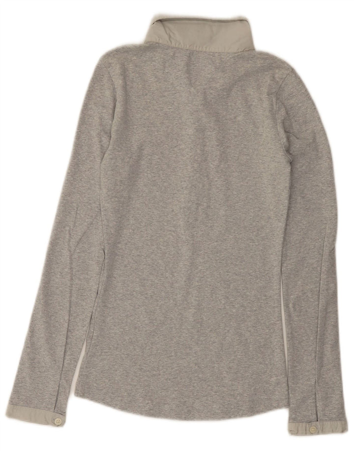 Damska koszulka polo z długim rękawem TOMMY HILFIGER UK 8, mała, szara