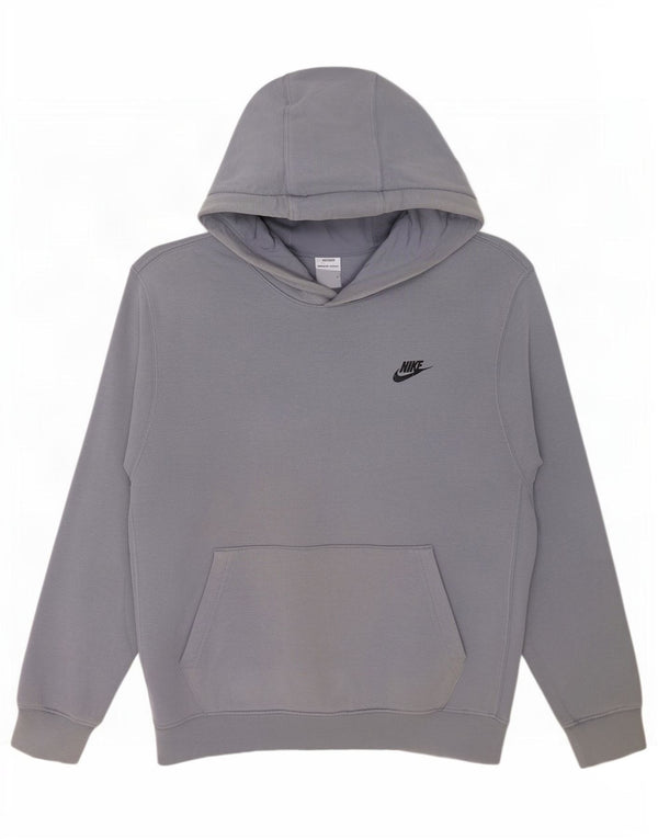 Męska bluza z kapturem Nike, średnia niebieska, bawełniana