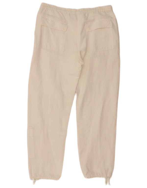 AUSTRALIAN L'ALPINA Womens Casual Trousers IT 44 Medium W34 L27 White