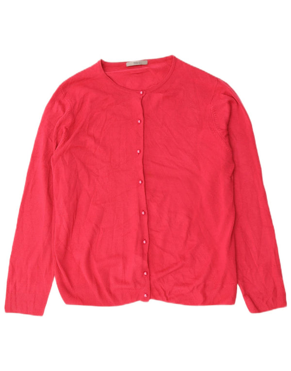 Marks & Spencer Damski sweter kardigan UK 18 XL Różowy akryl