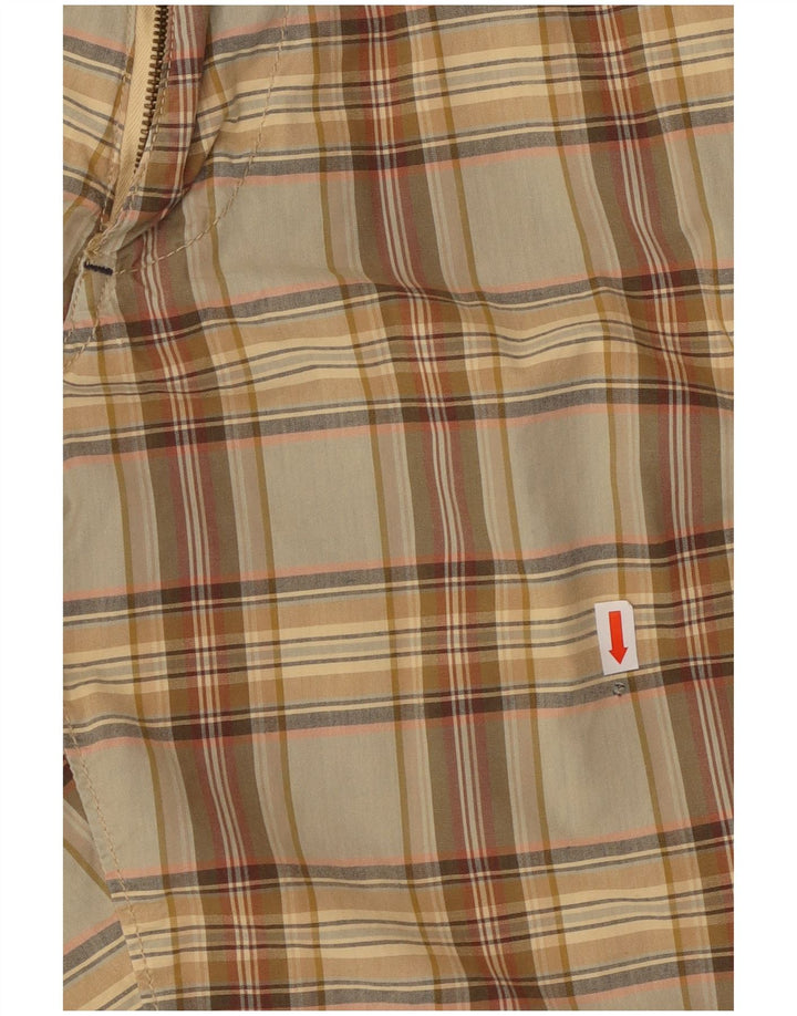 Męskie spodenki cargo Marlboro Classics W38 XL, bawełniana zielona krata