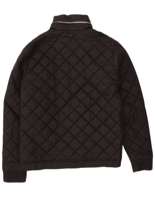 G-Star Męska Pikowana Kurtka z Kapturem UK 42 XL Czarny Nylon