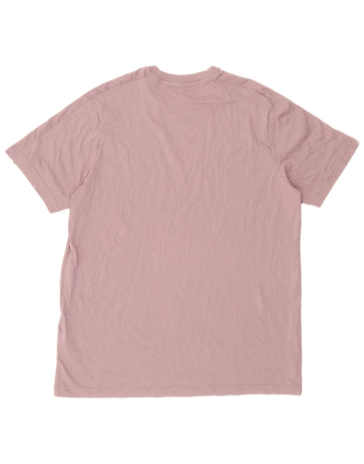 Adidas Męski T-Shirt Top Duży Fioletowy Bawełniany