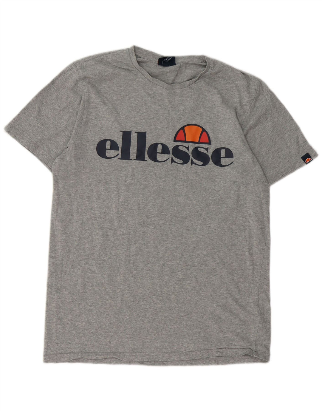 Męska koszulka z grafiką Ellesse, średnia szara bawełna
