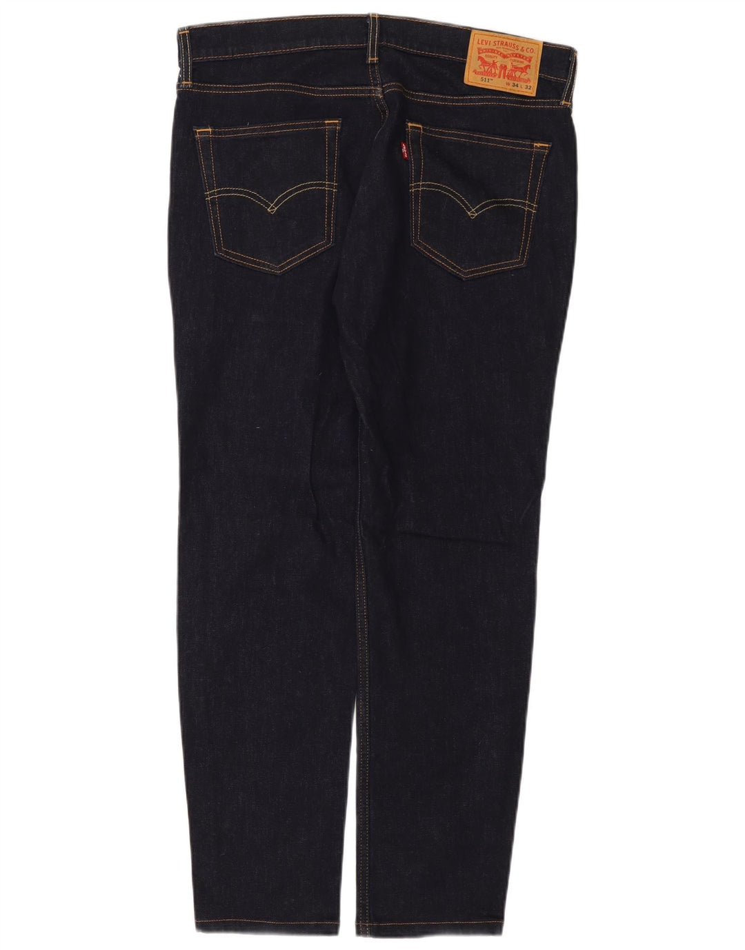 Męskie jeansy Levi's 511 Slim W34 L29 Granatowa bawełna