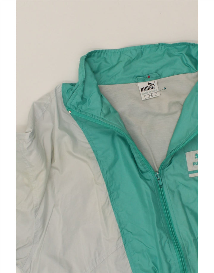 PUMA Mens Rain Jacket UK 42 XL Grey Colourblock Polyamide Vintage Puma and Second-Hand Puma from Messina Hembry 