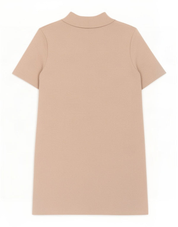 Sukienka damska Zara Regular Jumper Dress UK 10 Small Beżowa bawełna