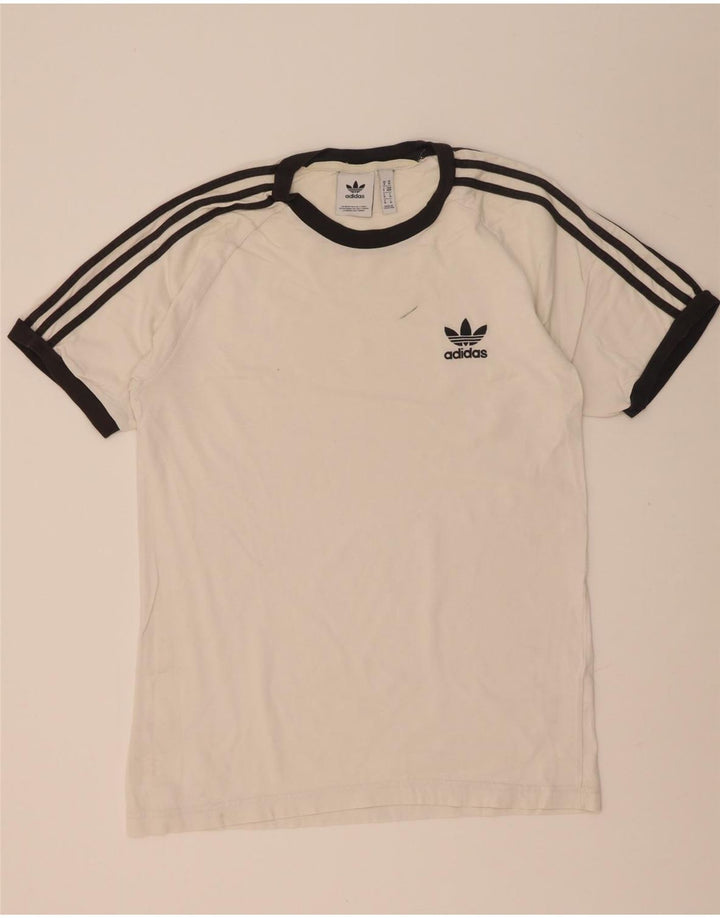 Adidas Męski T-shirt Top Średni Biały