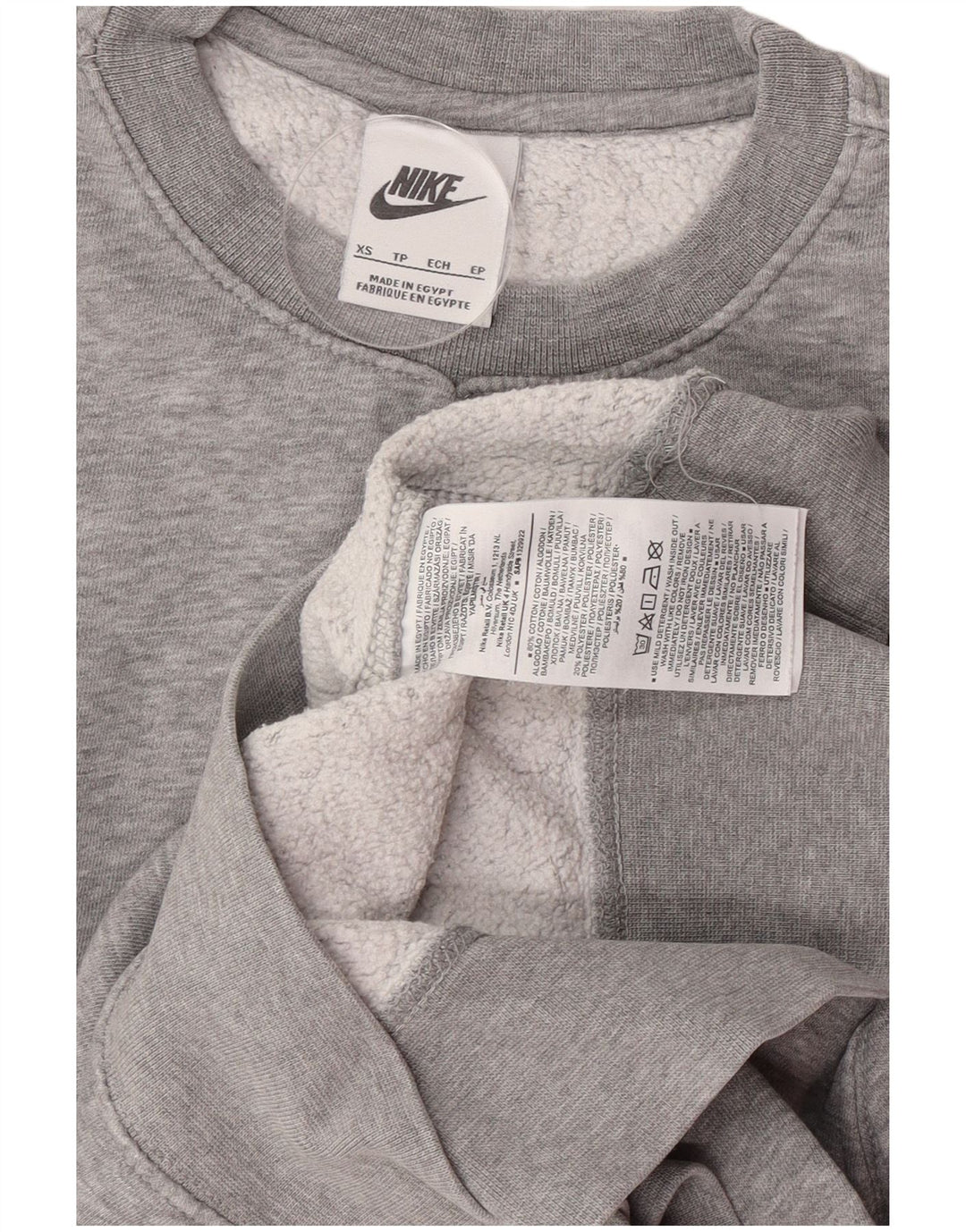 Męska bluza dresowa Nike XS, szara bawełna