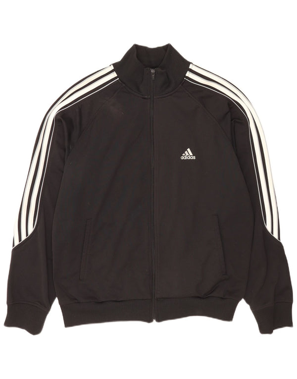 Adidas Męska kurtka dresowa UK 44/46, duża, czarna, poliester