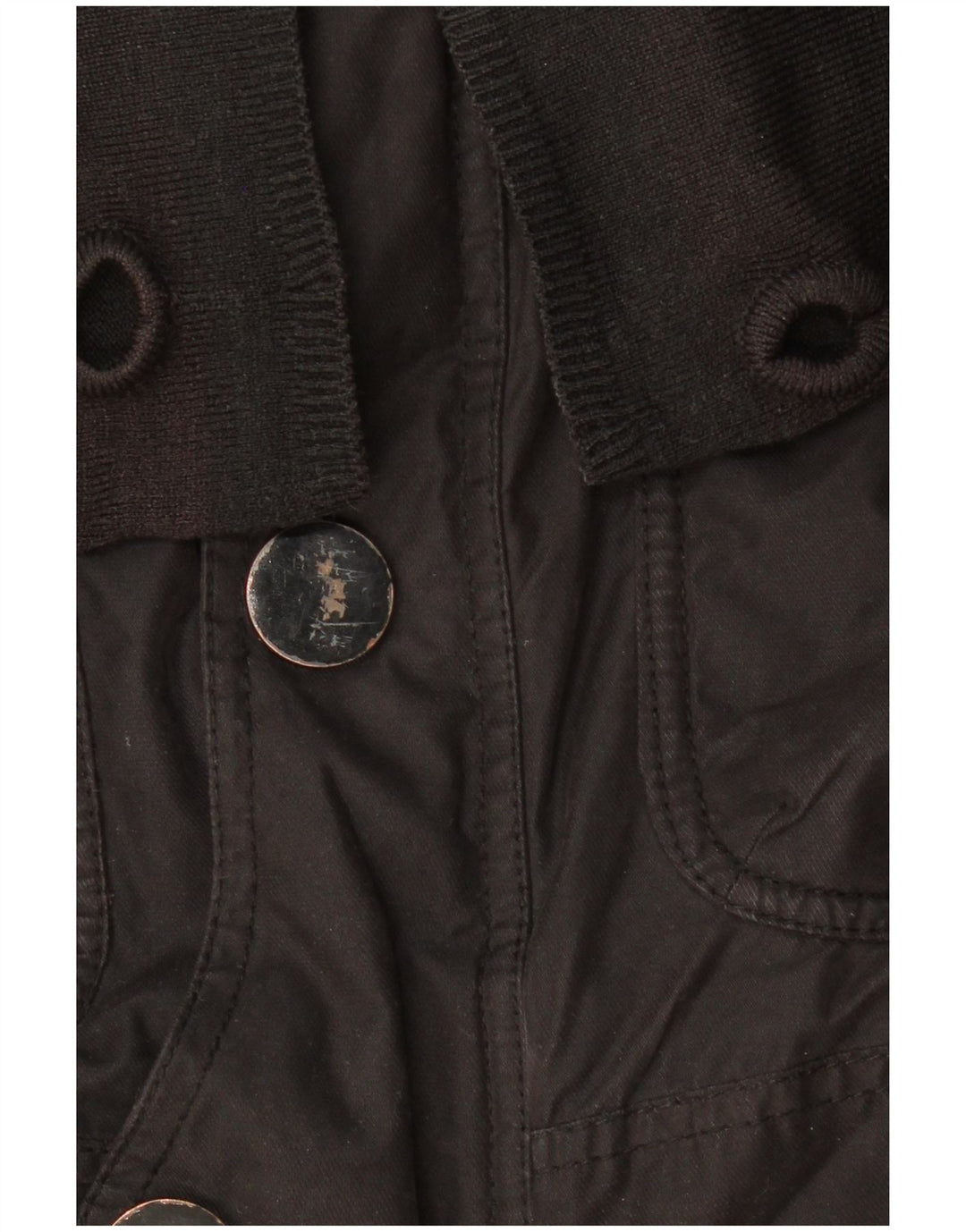 Męska kurtka użytkowa z kapturem KHUJO UK 38, średni czarny poliester