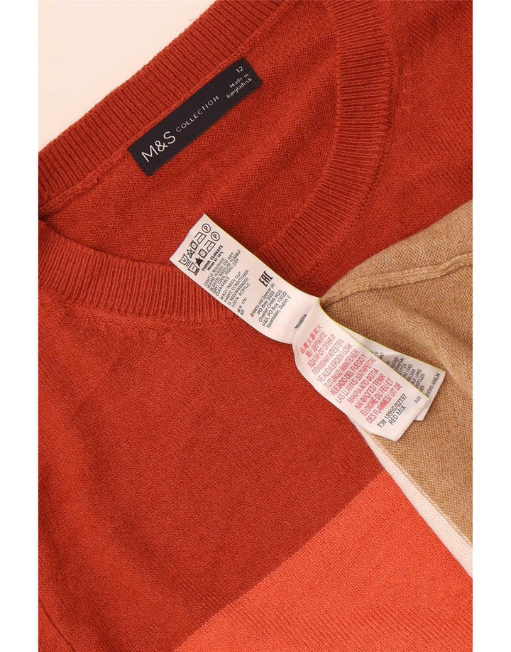 Sweter damski Marks & Spencer z okrągłym dekoltem, UK 12, średni, wielokolorowy