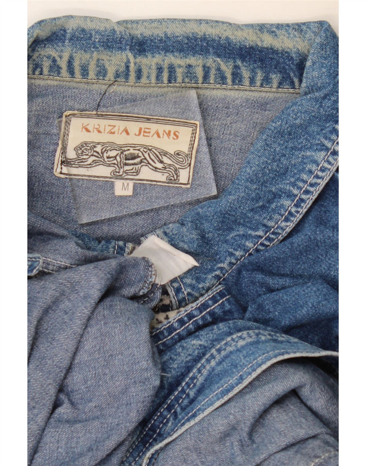 Męska kurtka jeansowa oversize Krizia UK 14, średni niebieski