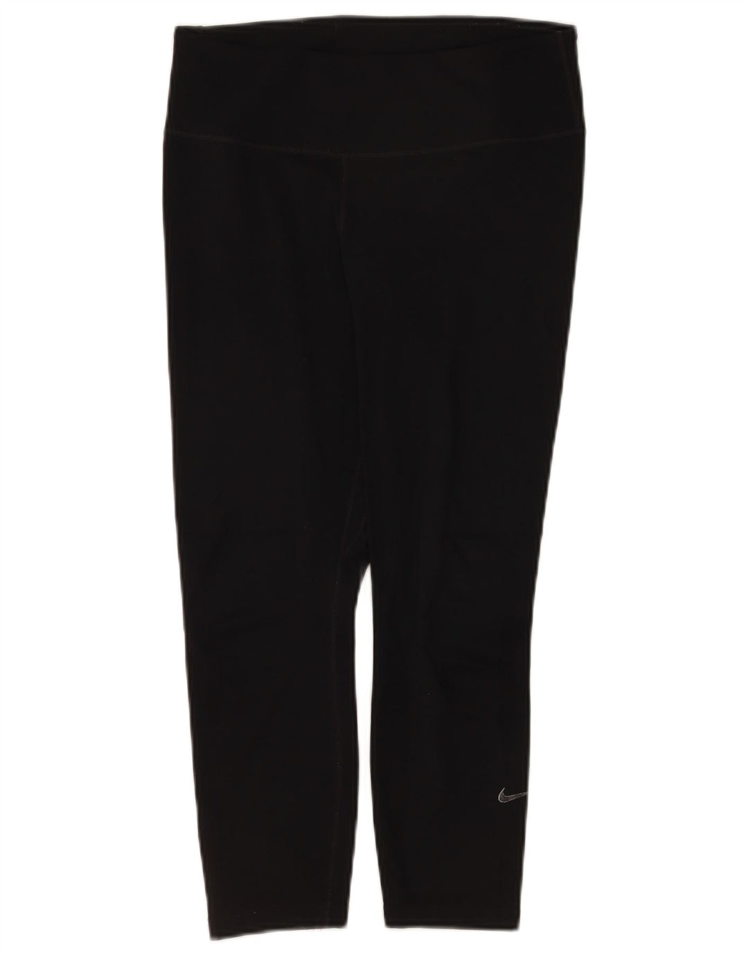 Damskie legginsy Nike Dri Fit Capri UK 12, średni czarny poliester