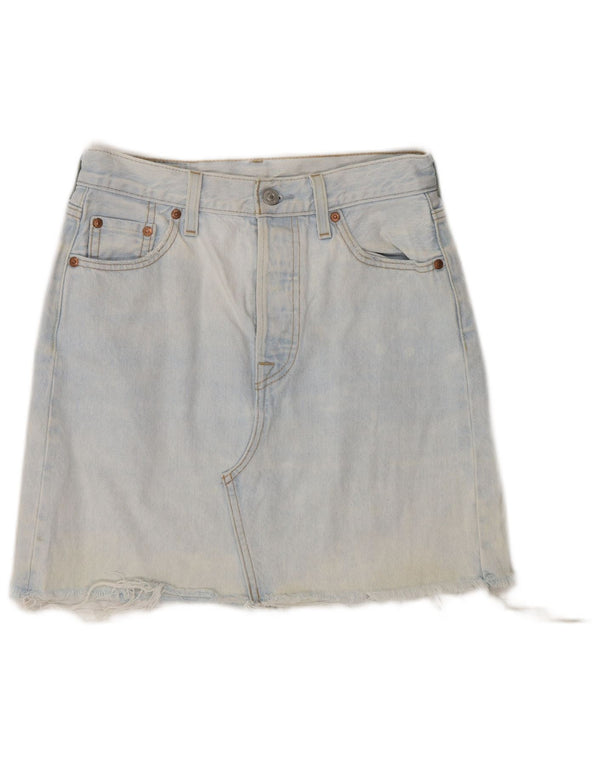 Levi's Womens Denim Skirt W26 Small Blue