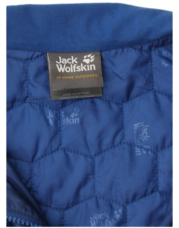 Męska pikowana kurtka JACK WOLFSKIN UK 40/42, duża niebieska, poliester