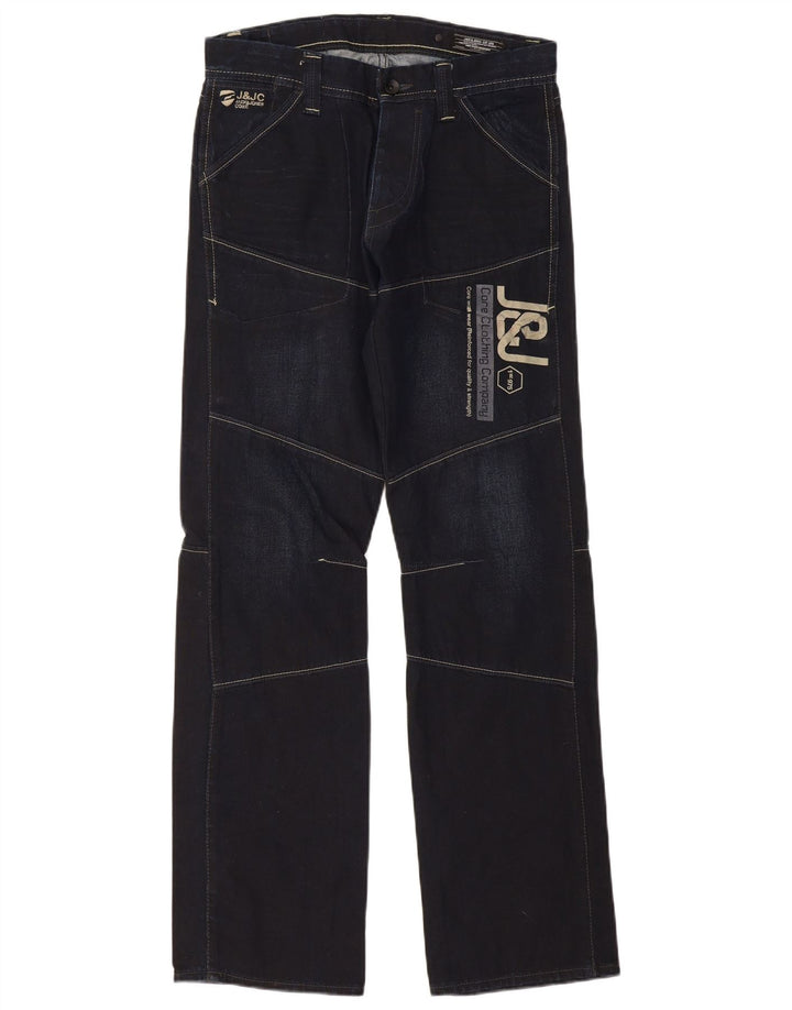 Męskie jeansy Jack & Jones Graphic Straight W32 L34 Granatowe