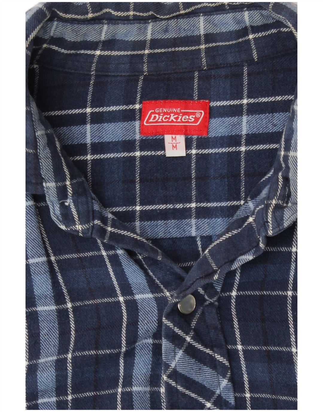 Męska koszula flanelowa Dickies w średnią granatową kratkę