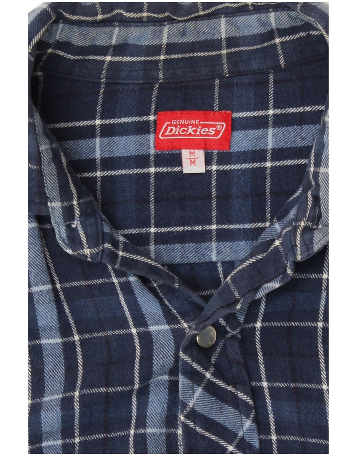 Męska koszula flanelowa Dickies w średnią granatową kratkę