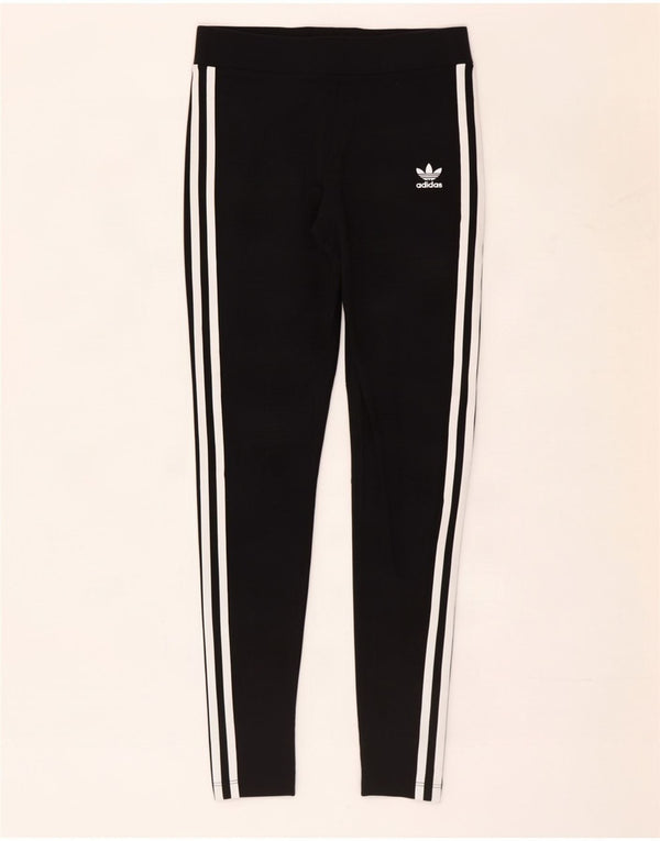 Legginsy Damskie Adidas UK 8 Małe Czarne Bawełniane