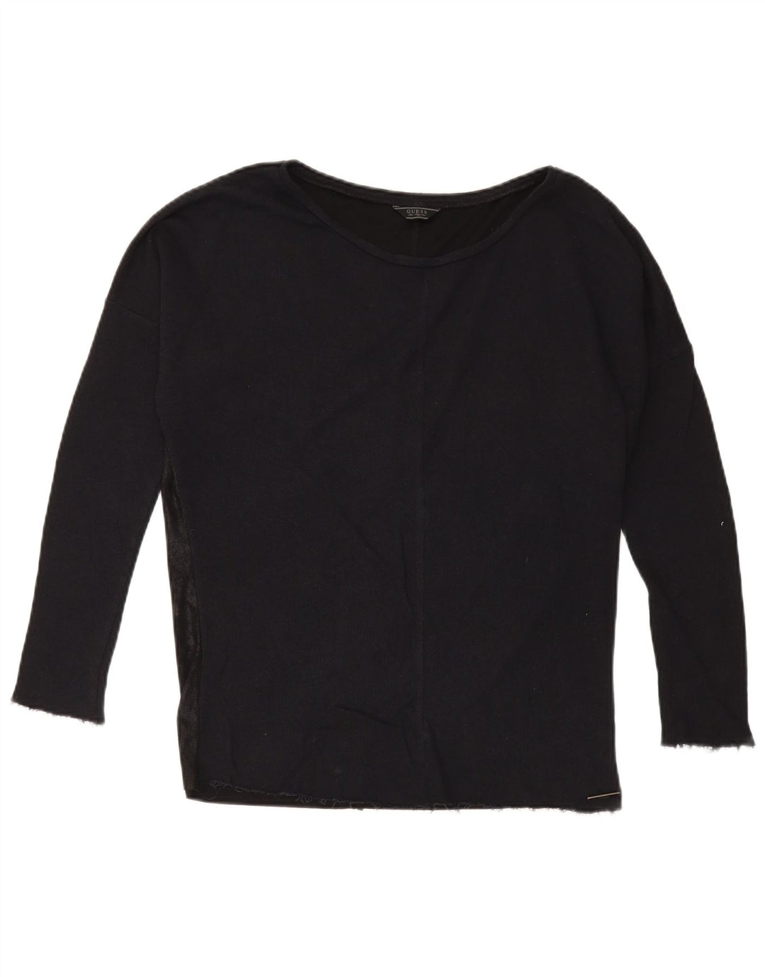 Damski top oversize Guess z długim rękawem UK 10, mały, czarny