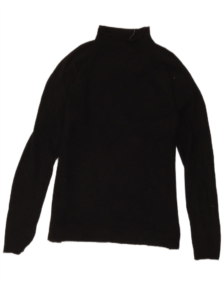 Sweter damski Gap z golfem UK 10, mała, czarna, wełna merynosowa