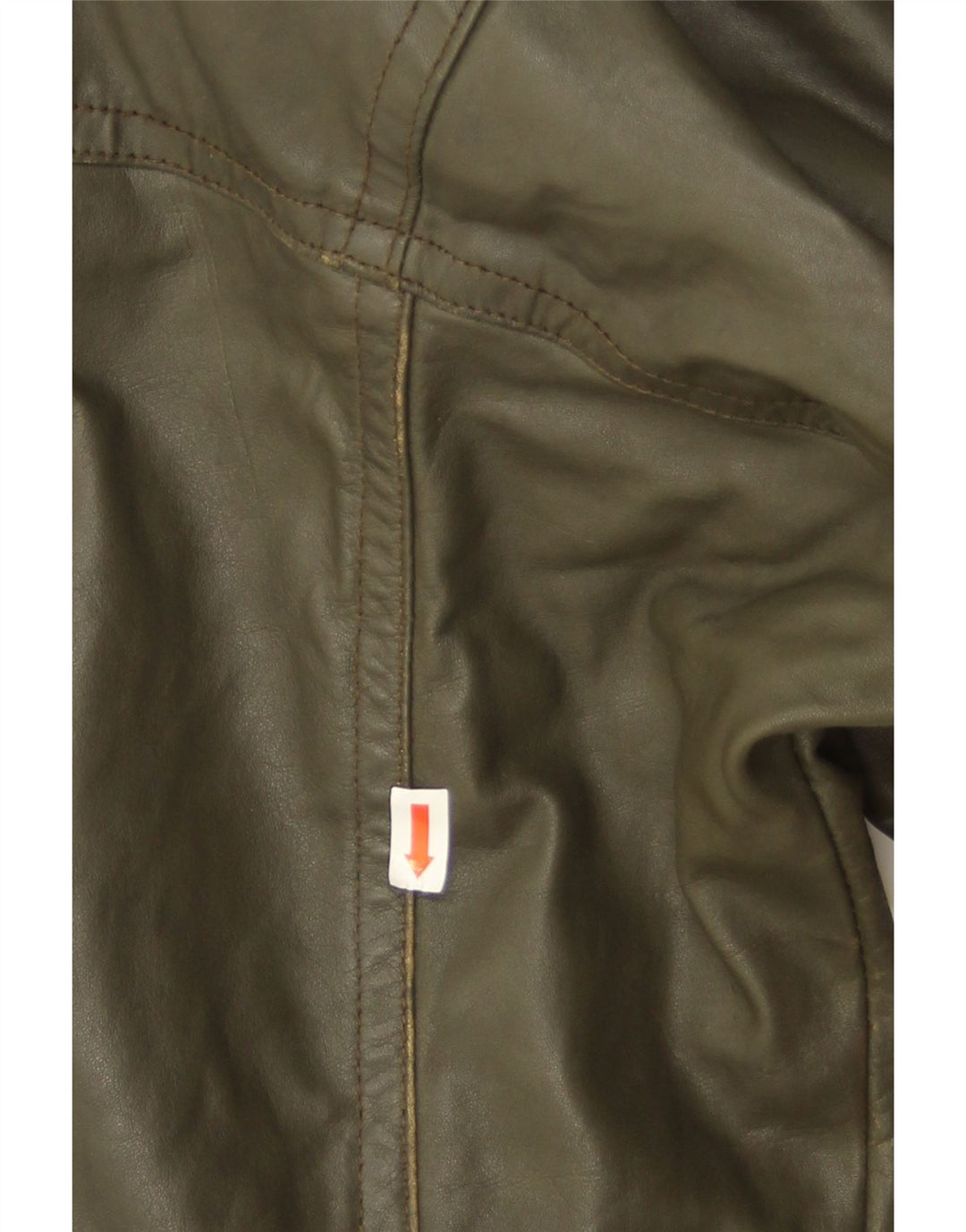 Vintage męska kurtka skórzana IT 50 duża skóra khaki