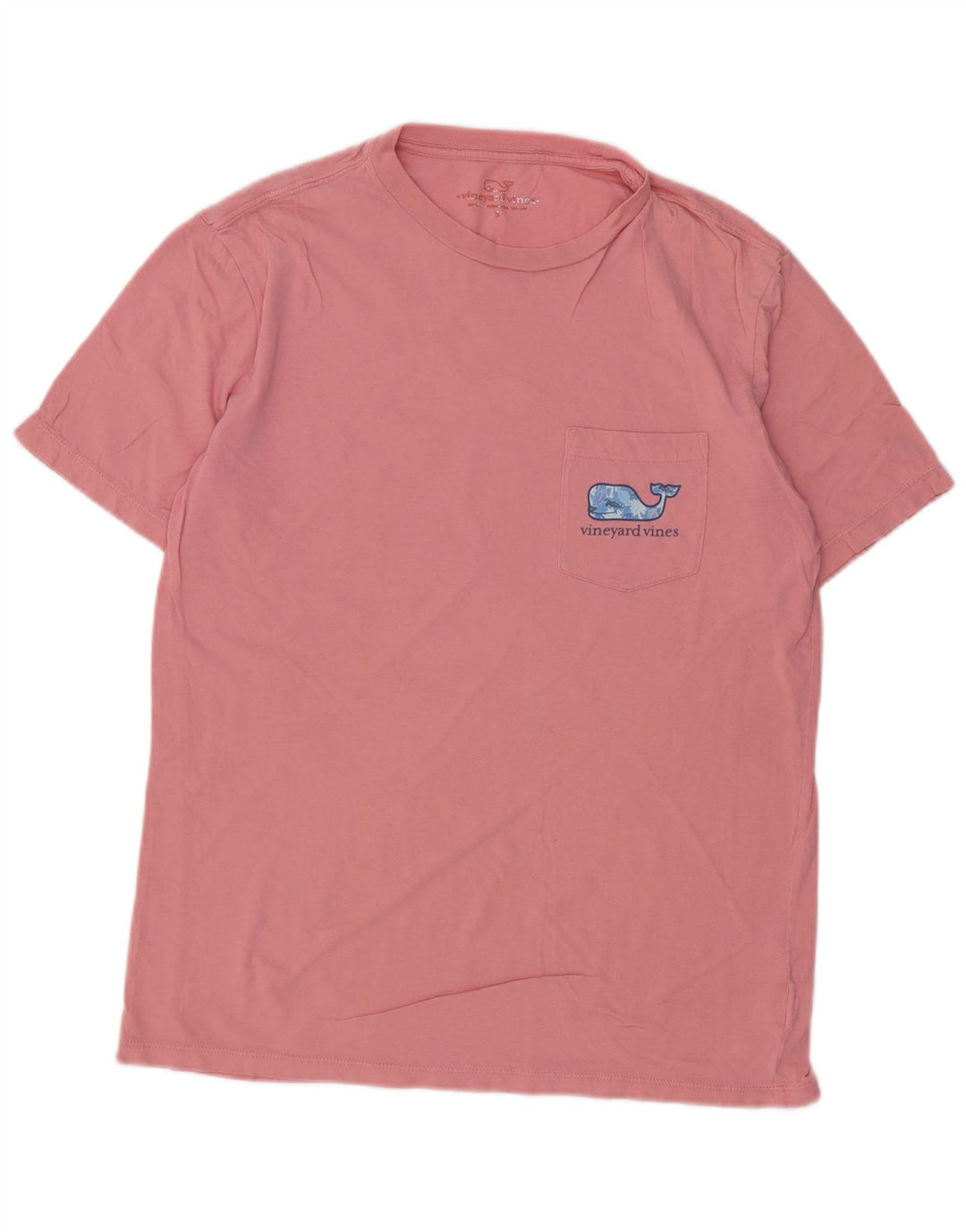 Męska koszulka z grafiką VINEYARD VINES, mała, różowa, bawełniana