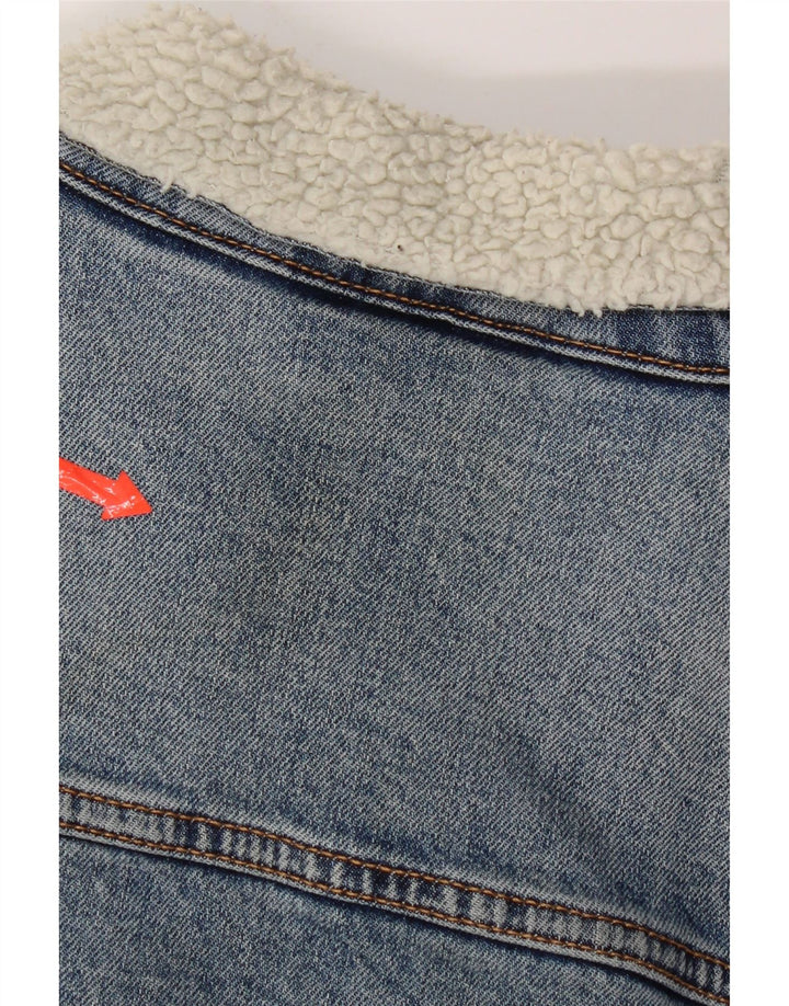 Męska kurtka dżinsowa Levi's Sherpa UK 36 Small Blue Cotton