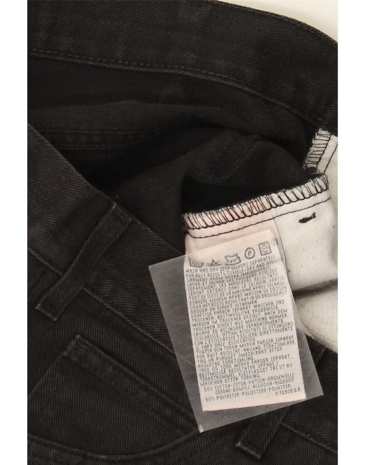 Damskie proste dżinsy Levi's W32 L28 Czarna bawełna