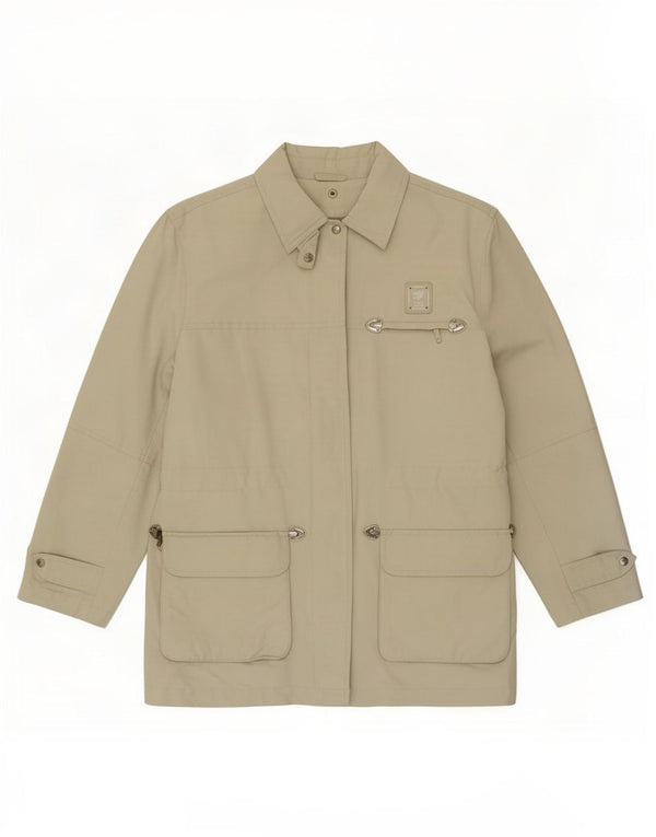 Piero Guidi Womens Utility Jacket UK 12 Medium Beige Nylon