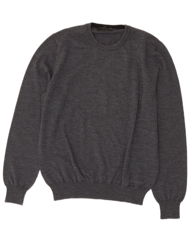 Damski sweter z okrągłym dekoltem Calvin Klein Jeans UK 16, duży, szary