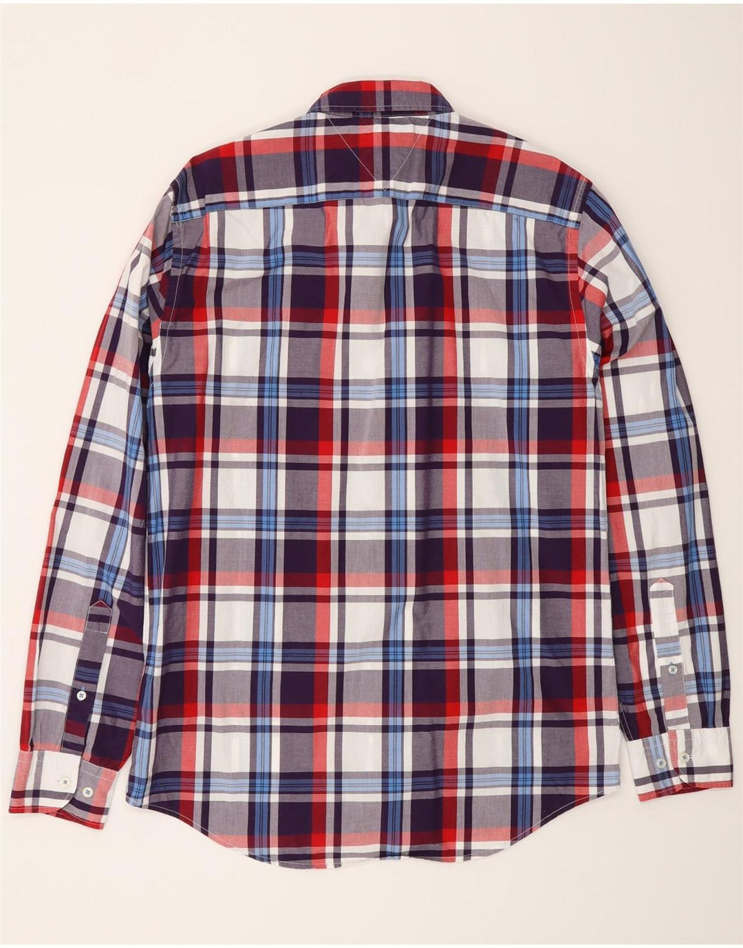Męska koszula Tommy Hilfiger New York Fit, średnia, wielokolorowa bawełniana krata